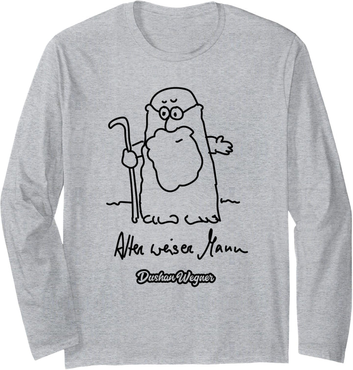 Alter weiser Mann Langarmshirt