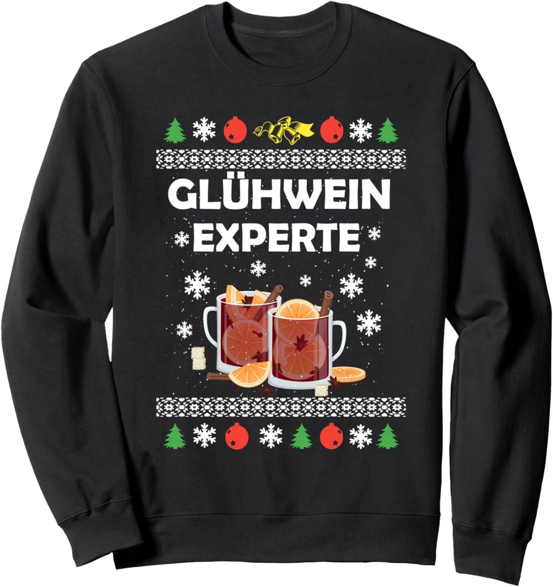 Glühwein Experte Weihnachtsmarkt Ugly Christmas Weihnacht Sweatshirt
