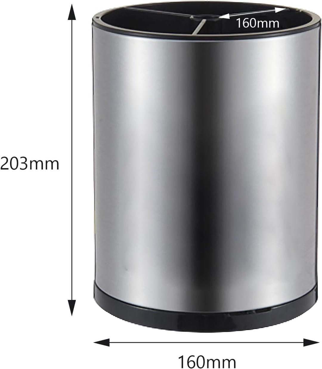 Syfunlv Küchen Utensil Behälter,360° Drehbar Küchenutensilienhalter aus Edelstahl 8.2 x6.7 in Küchen