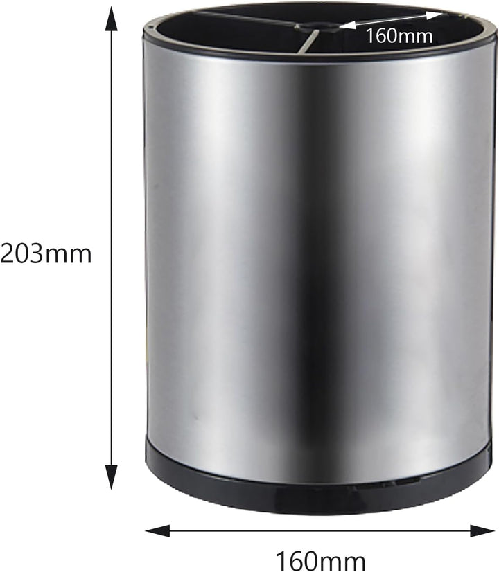 Syfunlv Küchen Utensil Behälter,360° Drehbar Küchenutensilienhalter aus Edelstahl 8.2 x6.7 in Küchen