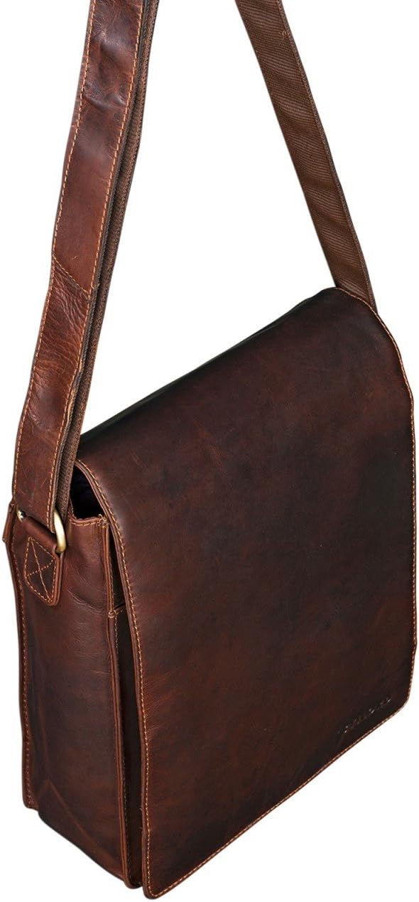 STILORD Lars Vintage Umhängetasche Leder Herren Hochformat für 13,3 Zoll Tablet MacBooks und iPad Sc