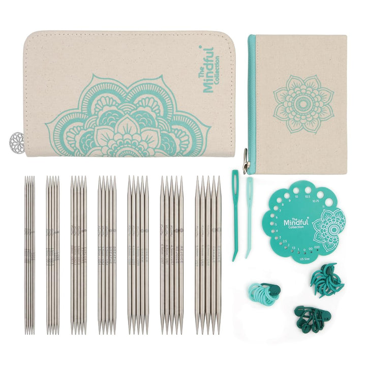 KnitPro K36331 Nadel-Set, Edelstahl, Blau & Ecru, One Size One Size Blau & Ecru, One Size Blau & Ecr