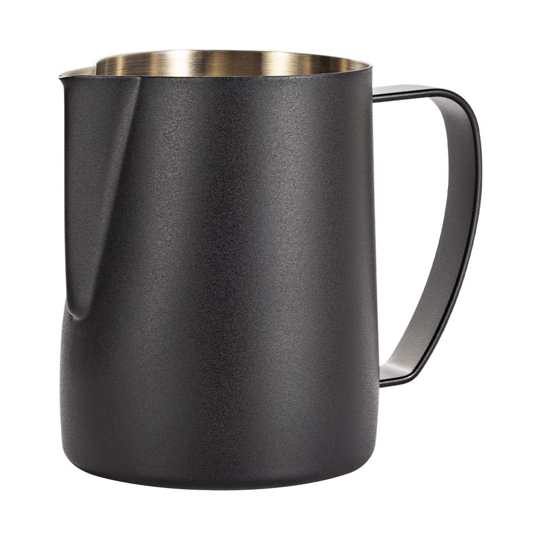 Milchaufschäumkrug, 350 ml Edelstahl, Espresso-Dampfkrug, Kaffee, Cappuccino, Barista, Dampfkrug, Mi