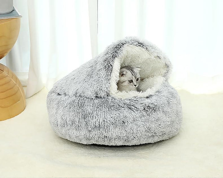 Katzenschlafsack, Plüsch-Katzenbett, Decke, selbstwärmend, Katzensack, Haustierzelt, Höhle, weich, r