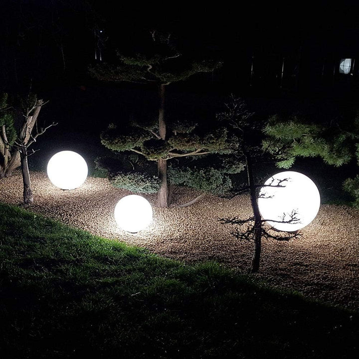 s.LUCE pro Globe+ langlebige Garten Aussenkugel Weiss matte Kugelleuchte Kugellampe, Grösse:Ø 60cm,