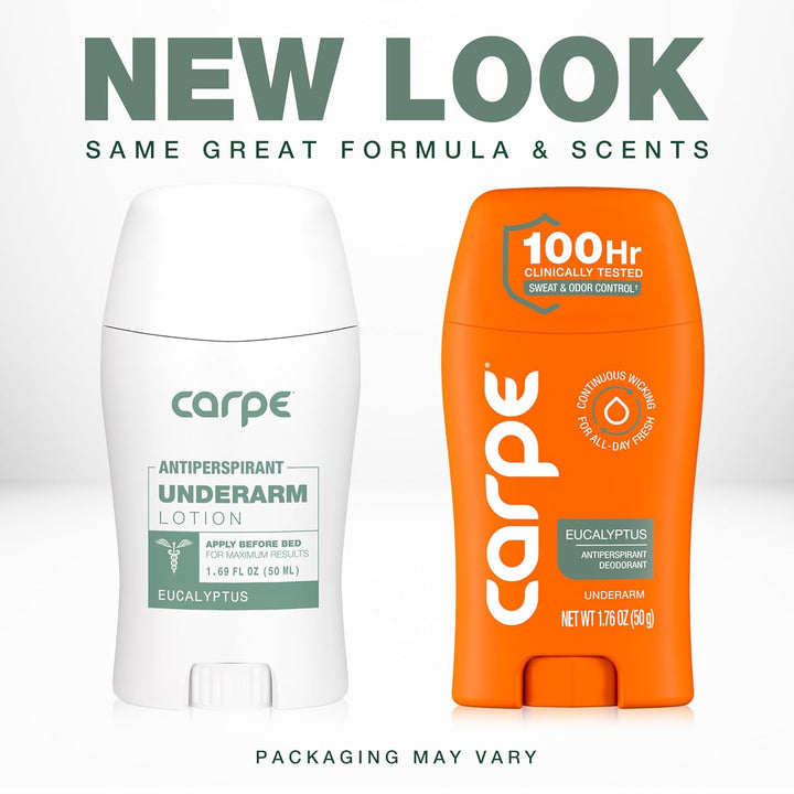 Carpe Antitranspirant und Deodorant, bekämpft übermässiges Schwitzen ohne zu reizen