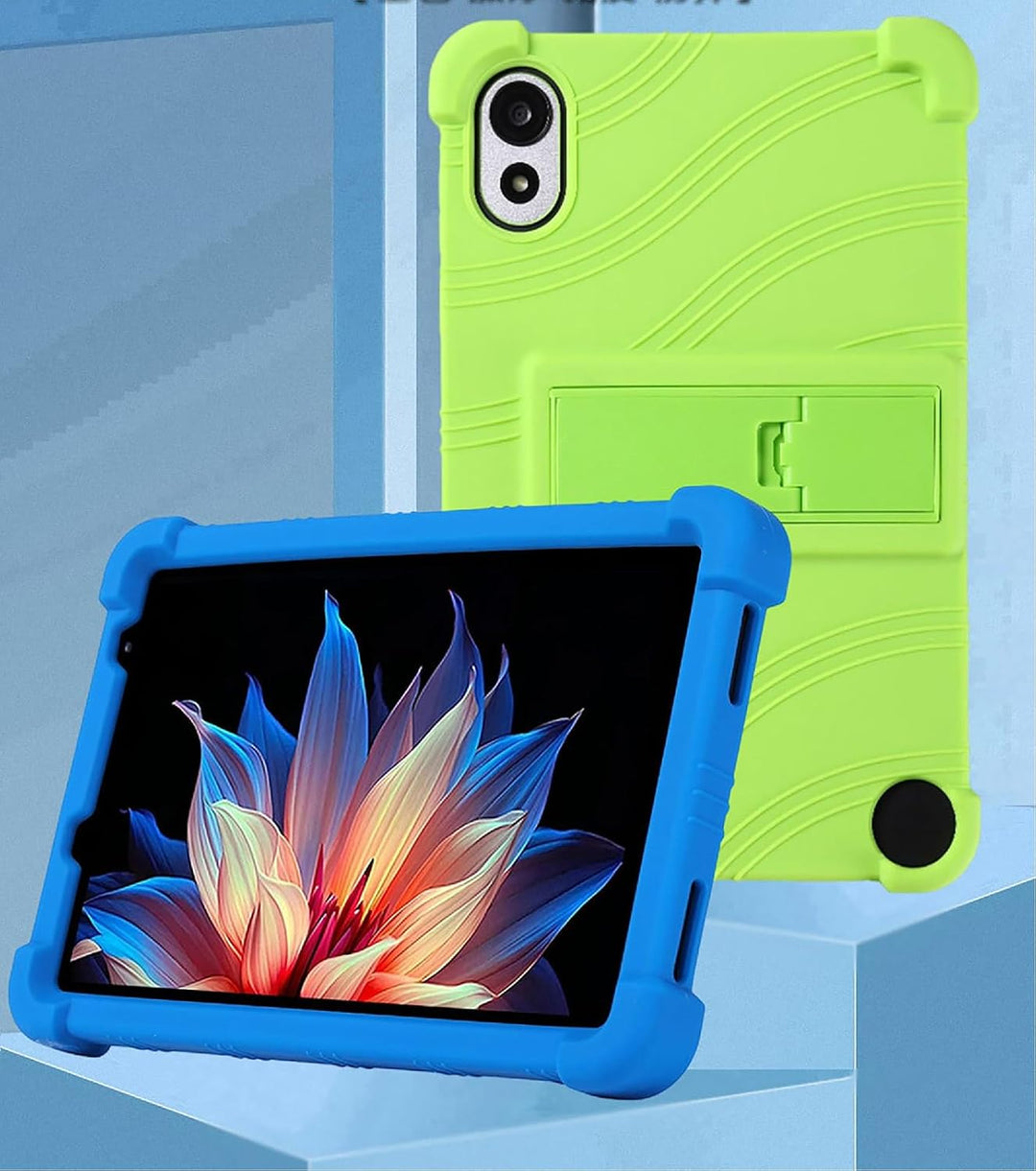 GIOPUEY Hülle Kompatibel mit Blackview ZENO 1 8inch - mit Ständer - Weiche TPU Silikon Schutzhülle -