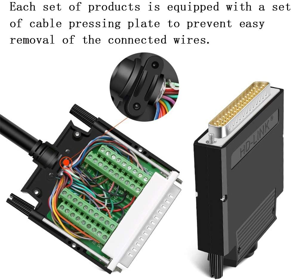 PENGLIN Thinner DB37 Solderless RS232 D-SUB Serial to 37-pin Port Terminal Stecker Adapterverbinder