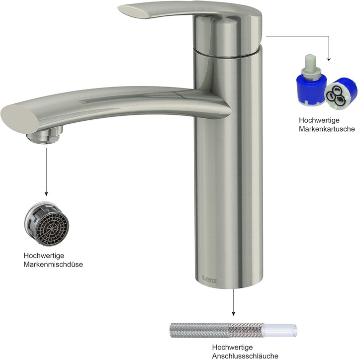 Lenz KIMO Küchenarmatur nickel-matt 46060322, Nickel-matt