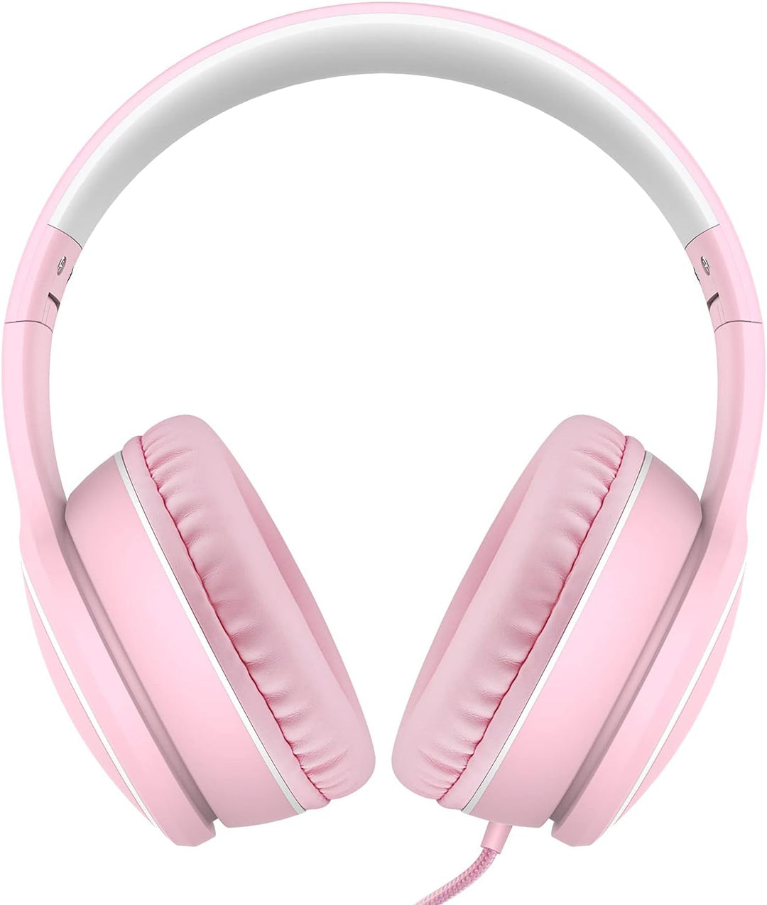 RORSOU R10 Over-Ear Kopfhörer mit Mikrofon, Leichtgewichtige klappbare Stereo-Bass-Headset mit 1,5 m