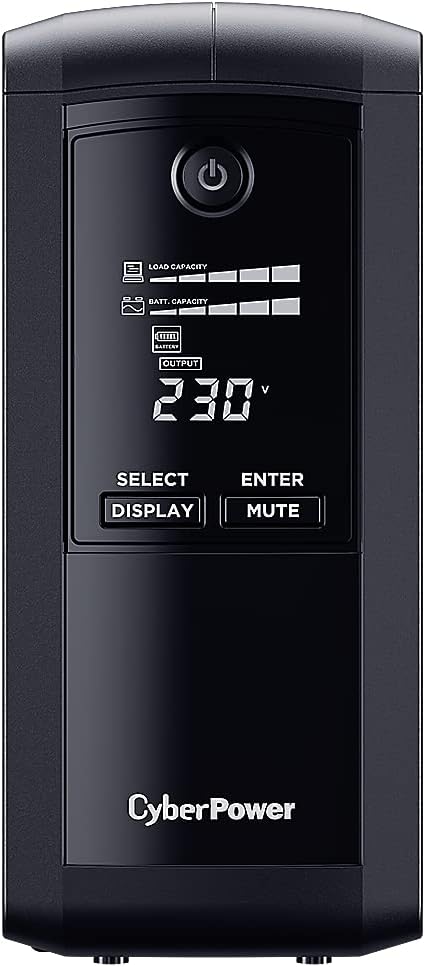 CyberPower Systems SystemsUSV ValuePRO VP1000EILCD Green Power UPS 1000VA/5 1000 VA/550 W, 1000 VA/5