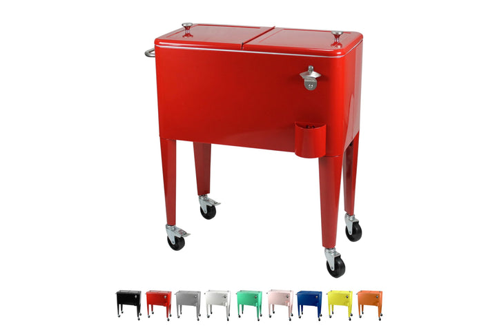 Kailua Cooler - Kühlbox, Kühlwagen, Getränkekühler Rot, Rot