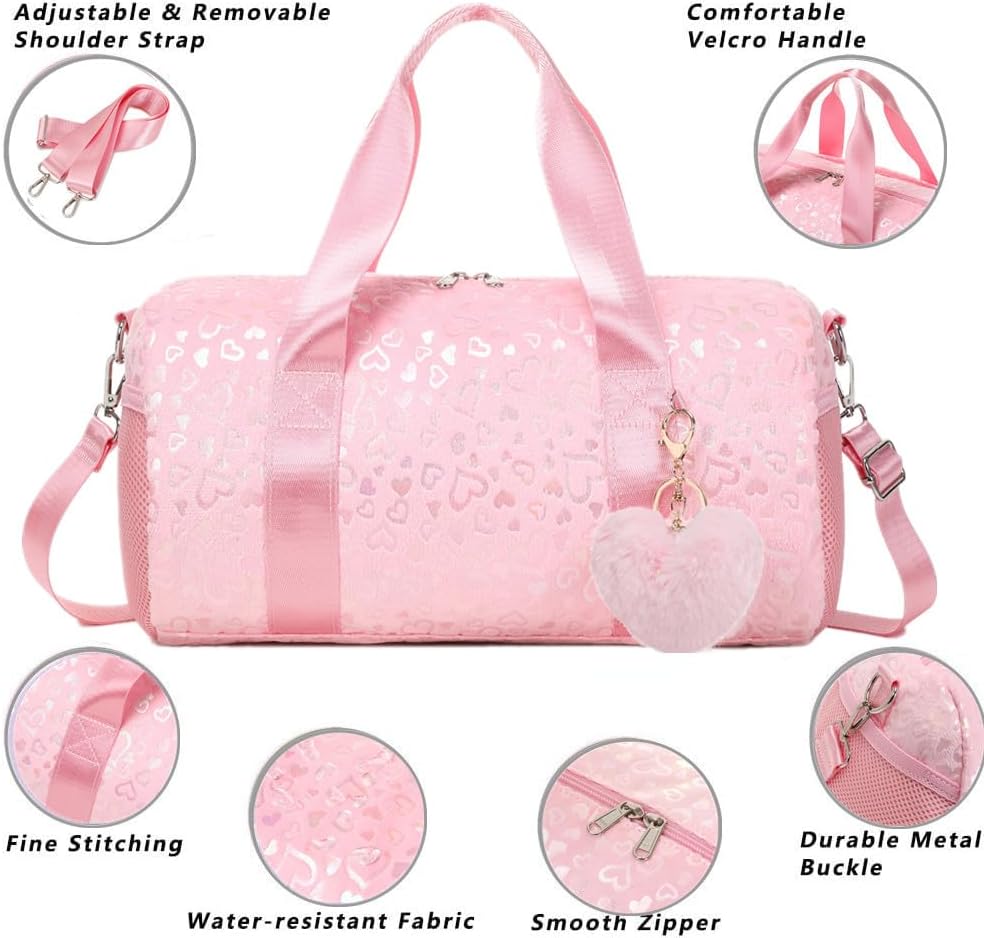 Jumpopack Rosa Balletttasche Mädchen mit Nassfach, Rosa