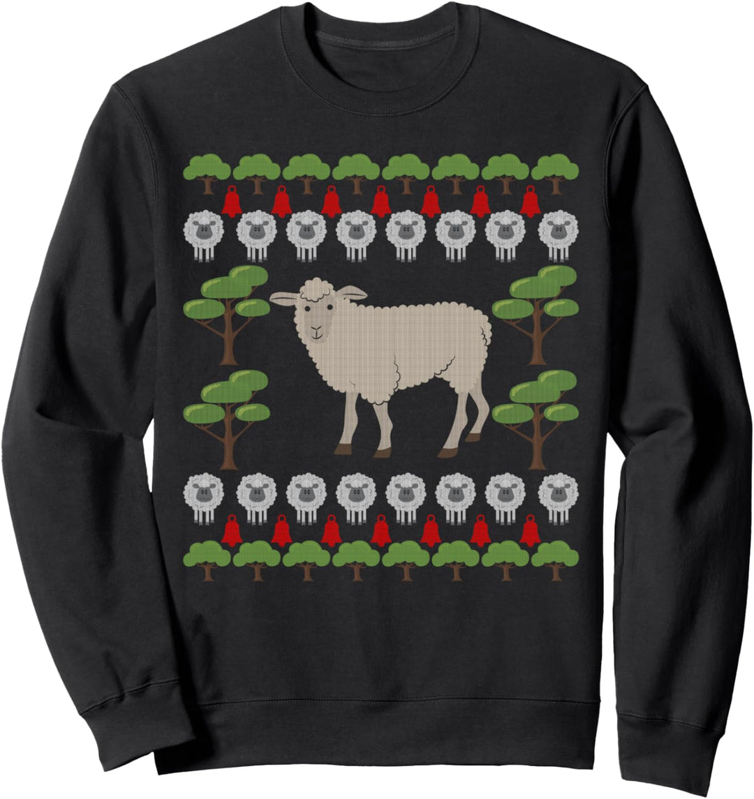 Schafe Ugly Christmas Weihnachtsfeier Motiv Sweatshirt