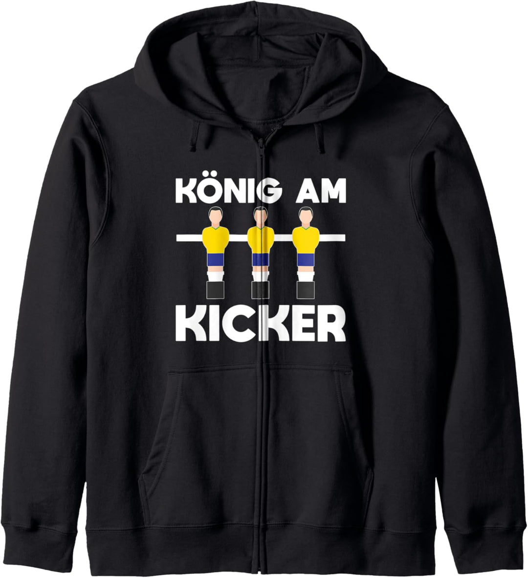 Tischfussball Kickern Tischkicker Geschenk - König Am Kicker Kapuzenjacke