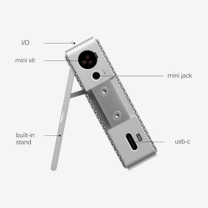 Teenage Engineering cm–15 (Tragbares Feldmikrofon, USB-C Audiointerface, Bluetooth, integrierter Akk