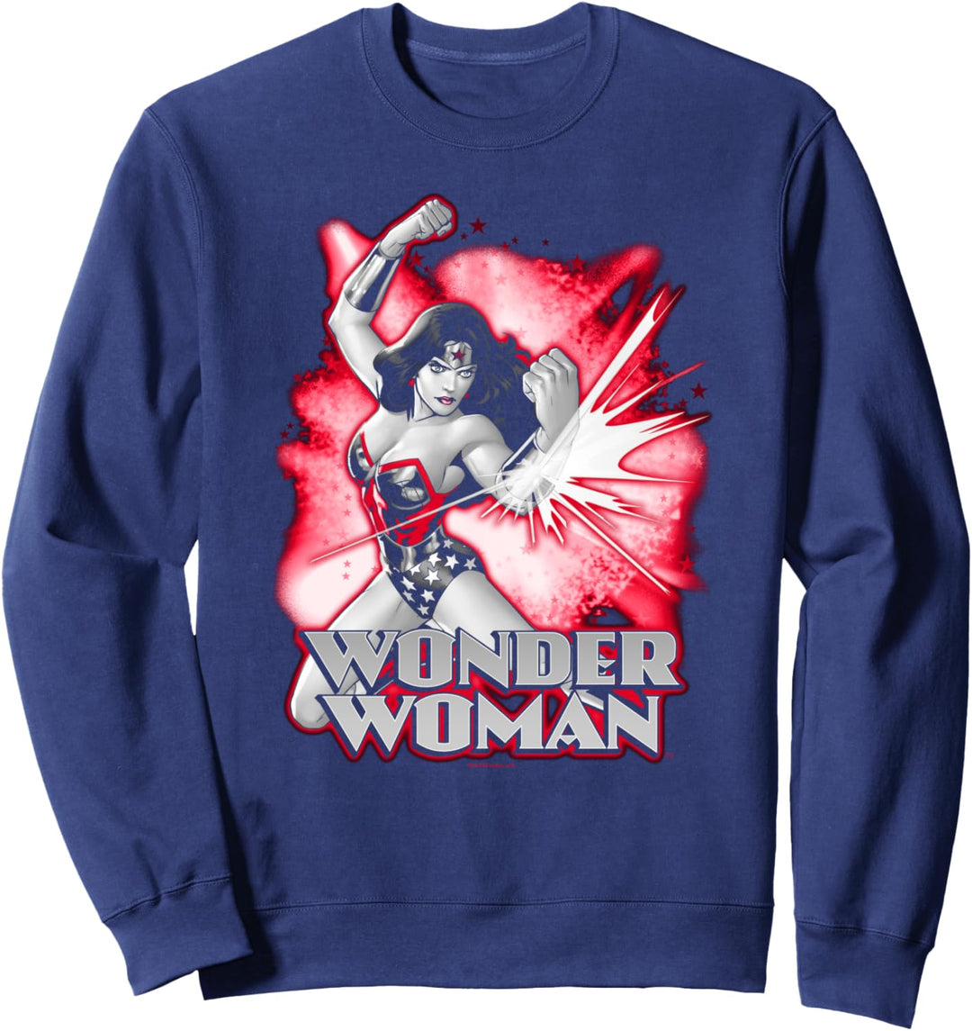 Wonder Woman Red & Gray Sweatshirt