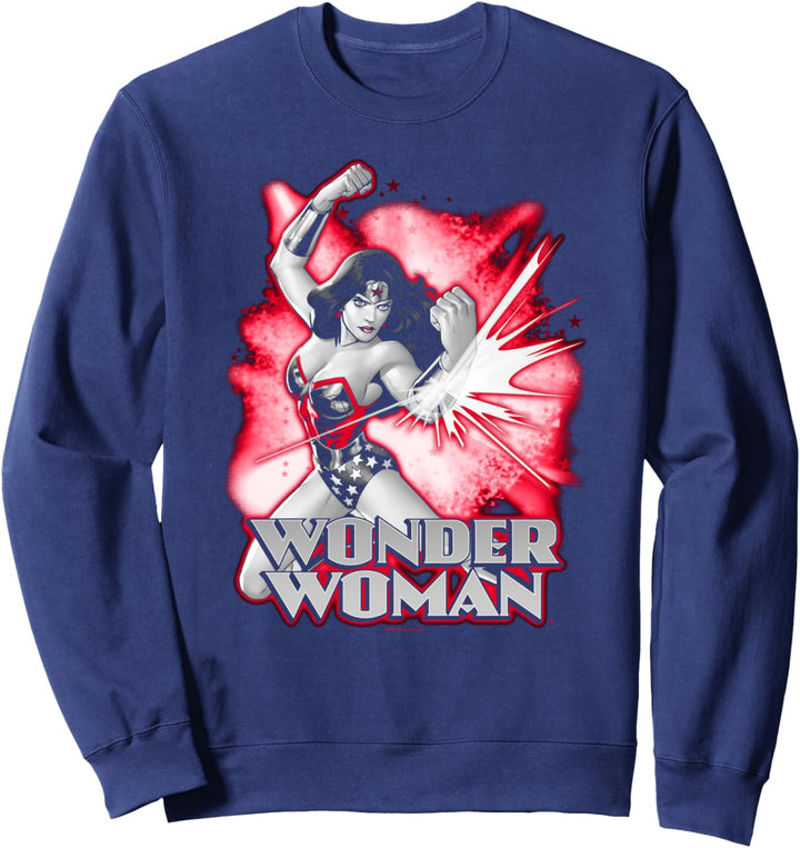 Wonder Woman Red & Gray Sweatshirt