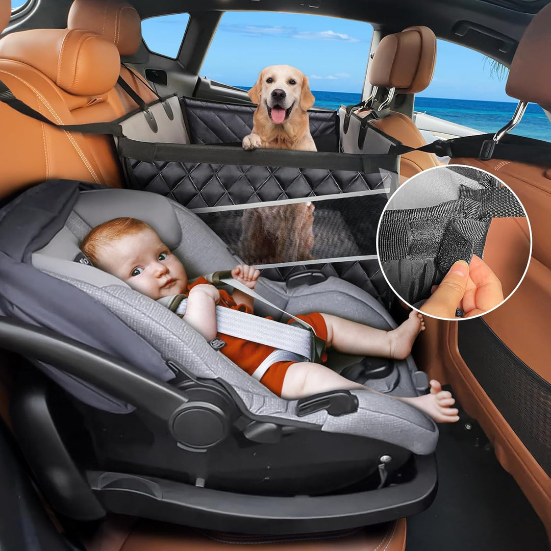 MIXJOY Hunde Autositz Extra Stabiler, Hundesitz Auto Wasserdichter Rutschfester Hundeautositz Hundes