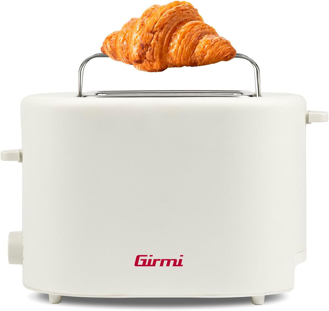 Girmi TP21 Toaster, 750 W, Edelstahlzange für gefüllte Toasts, herausnehmbarer Briocheswärmer, autom