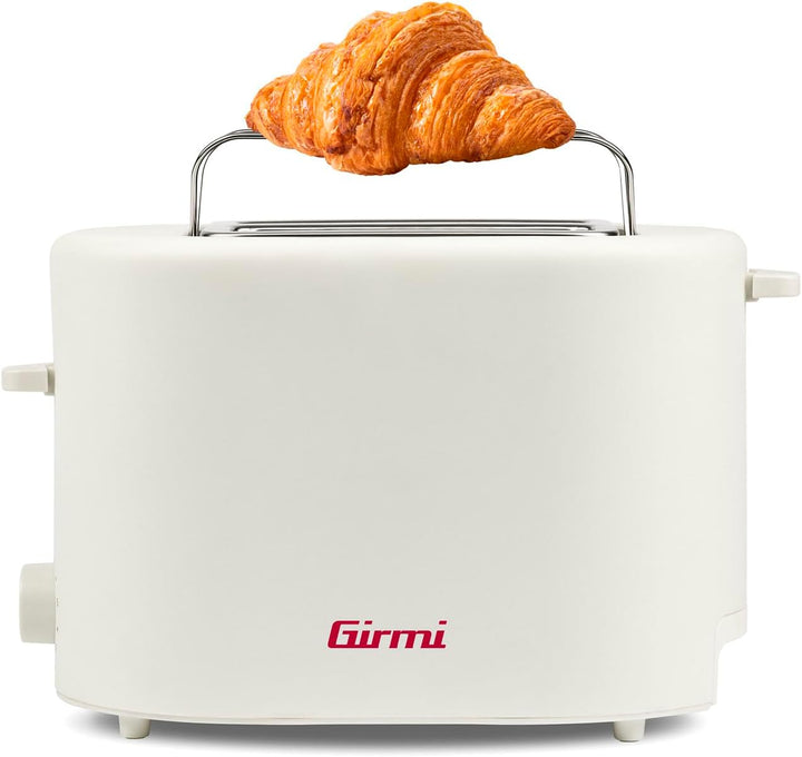 Girmi TP21 Toaster, 750 W, Edelstahlzange für gefüllte Toasts, herausnehmbarer Briocheswärmer, autom