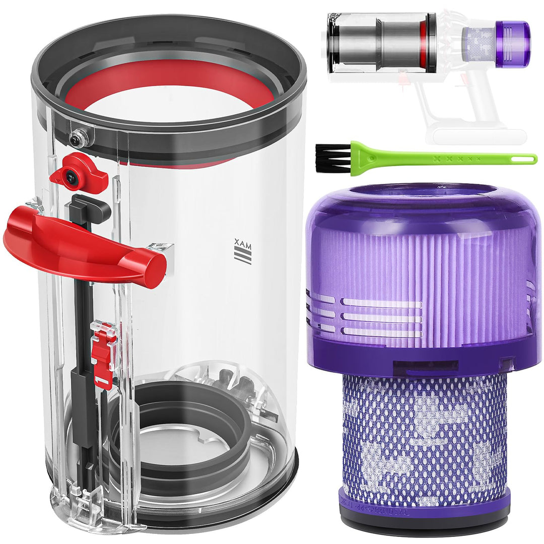 RUKHOOL Staubbehälter für Dyson V11 V15 Behälter Filter Ersatzteile SV14 SV17 SV15 SV22 SV28 Zubehör