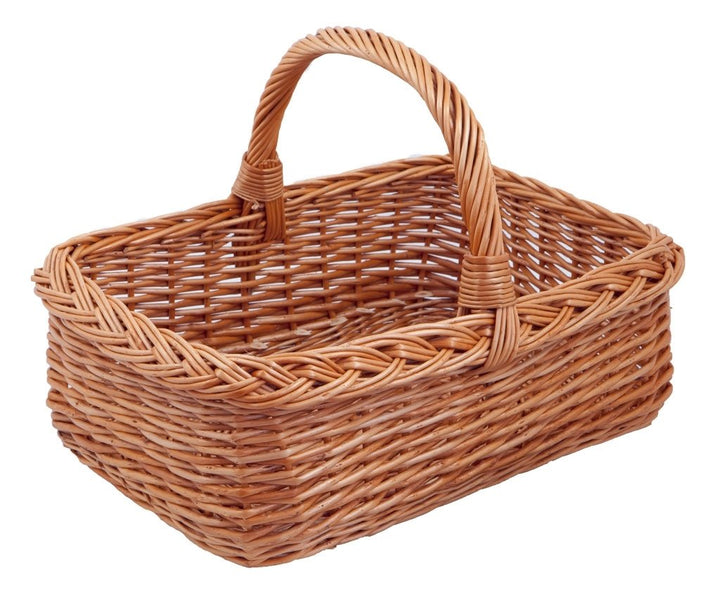 Einkaufskorb rechteckig, braun, T 53cm x B 36cm x H 18cm, T 53cm x B 36cm x H 18cm