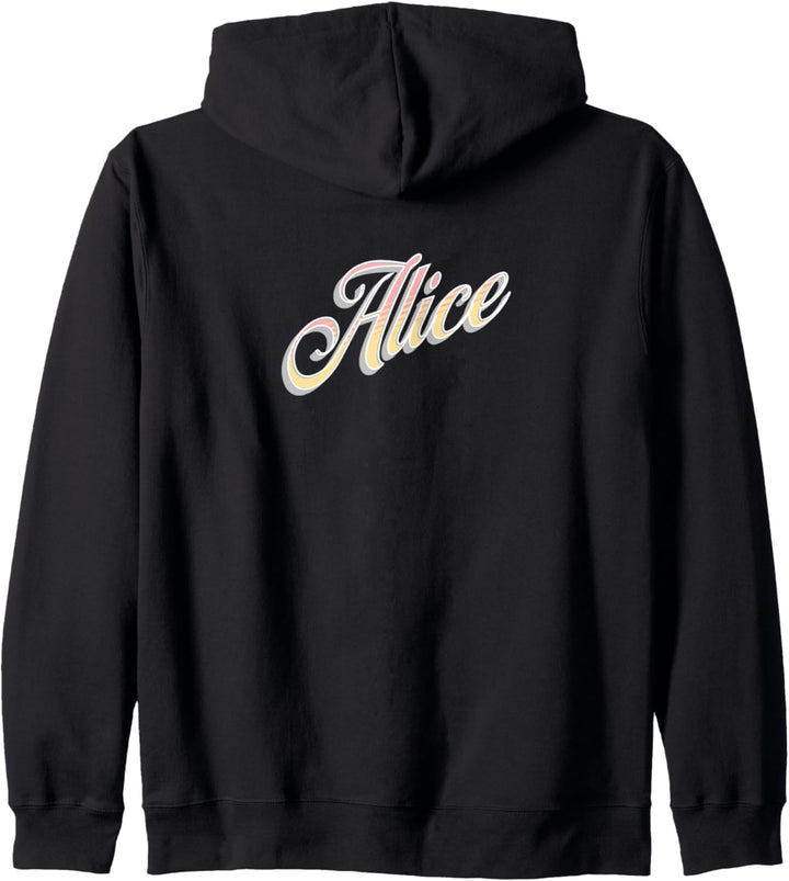 Alice, der Name. Kapuzenjacke