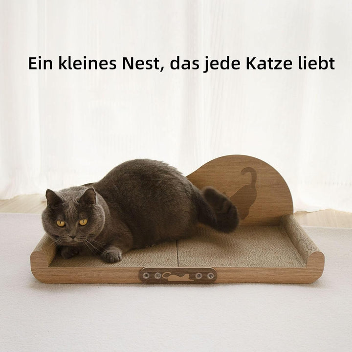 60 * 30cm Extragrosses Kratzbrett für Katzen jeder Grösse – XXL Sofa-Katzenkratzbrett aus Kratzpappe