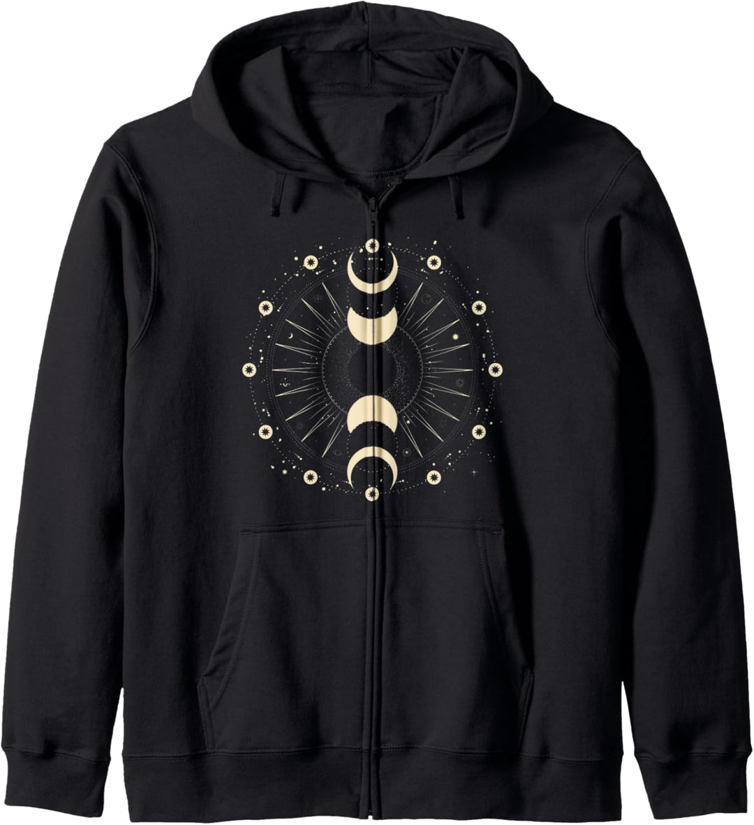 Mondphasen Illustration Astrologie Kapuzenjacke