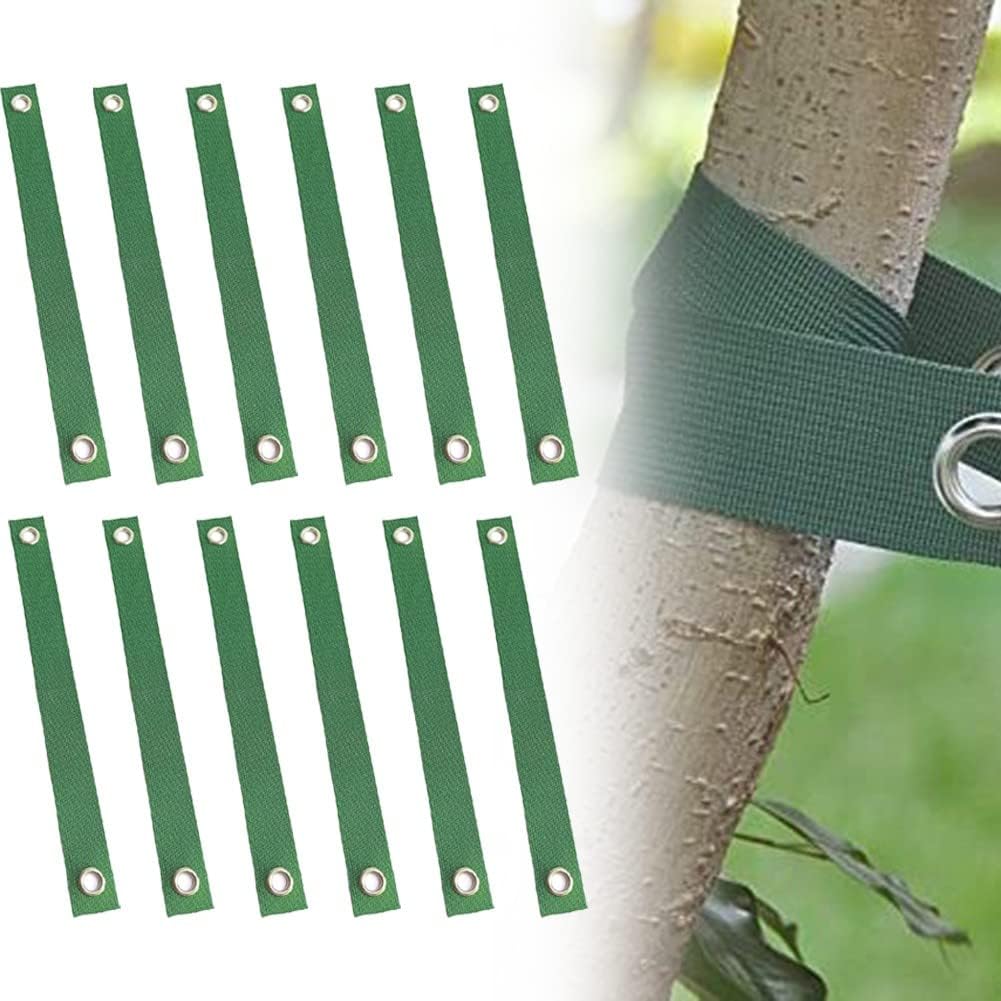 12 Stück Garten-Baumbinder, robuste Baumgurte, Gurtband, Baumstützgurte für grosse Pflanzen, Pfahlen