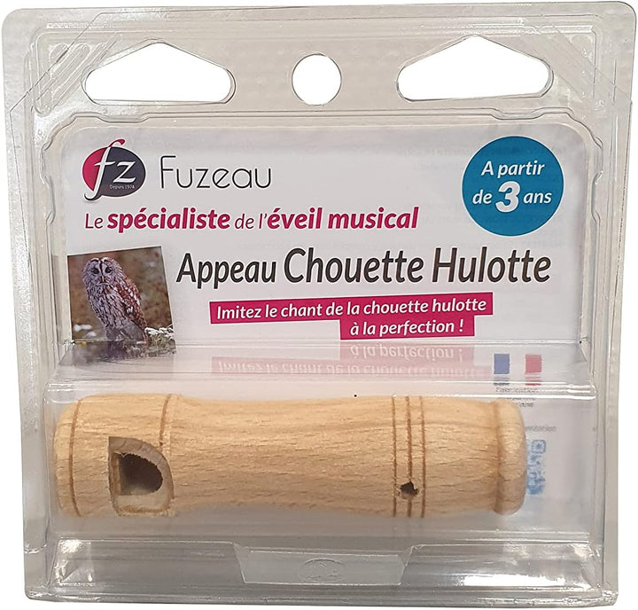 Fuzeau - 78282 - Lockruf Eule aus Holz - Imitiert den Schrei der Eule bis zur Perfektion - Naturatmo