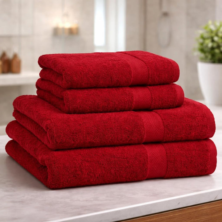 Betz 4-TLG. Handtuch Set Premium 100% Baumwolle 2 Duschtücher Duschtuch Grösse 70 x 140 cm 2 Handtüc