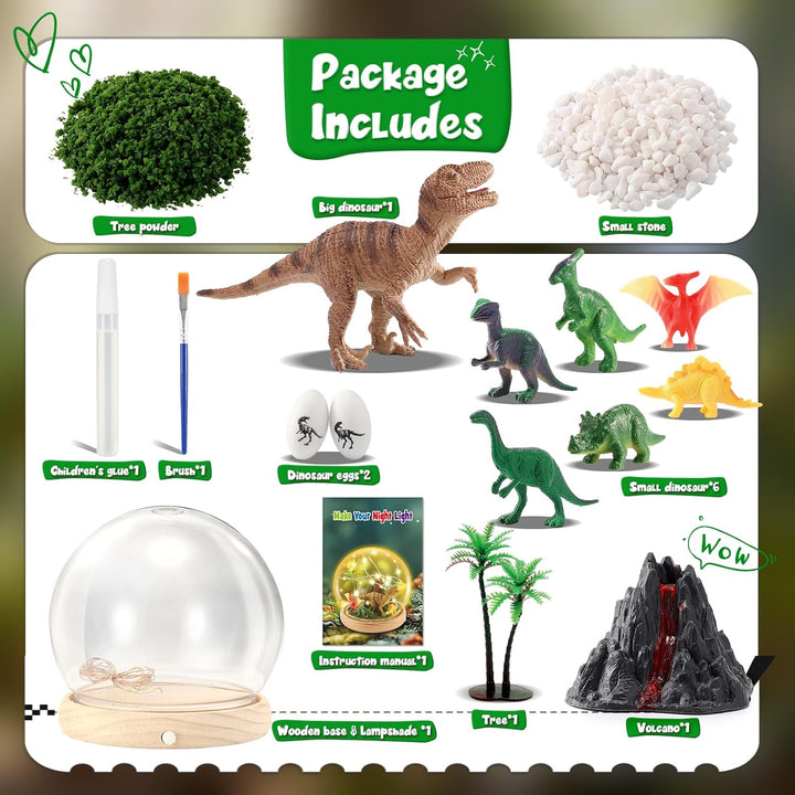 HappyGoLucky DIY Bastelset Kinder - Dinosaurier Spielzeug Geschenk für Jungen ab 3-10 Jahre - Person