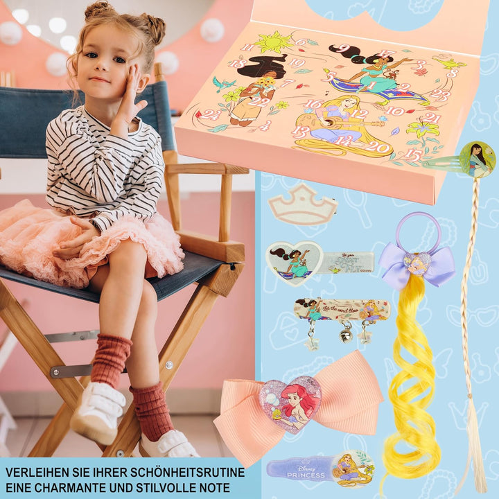 Get Trend Disney Prinzessinnen Adventskalender 2025 Mädchen, Haarschmuck & Schmuck, Weihnachts Count