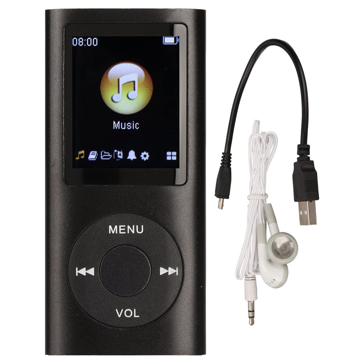 MP3 Player, Digitaler MP4-Player Tragbarer Musikplayer mit Kopfhörer, Unterstützt Bis zu 64 GB TF-Ka