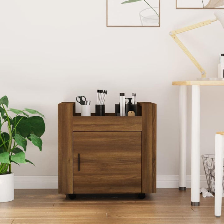vidaXL Bürowagen, Rollcontainer mit viel Stauraum, Rollschrank für Wohnzimmer Büro Schlafzimmer, Bür
