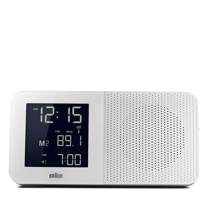 Digitaler multiregionaler Funkwecker von Braun mit FM-/AM-Radio, negatives LC-Display, Schnelleinste