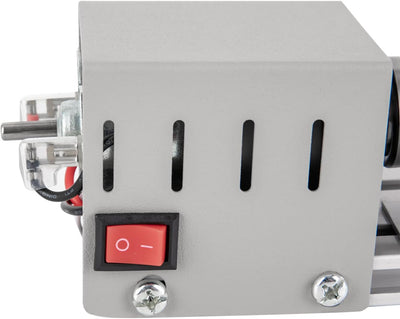 96W Mini Drehmaschine 12-24V Metalldrehmaschine 9000rpm Drehbank Tischdrehbank Silber Drechselbank Z