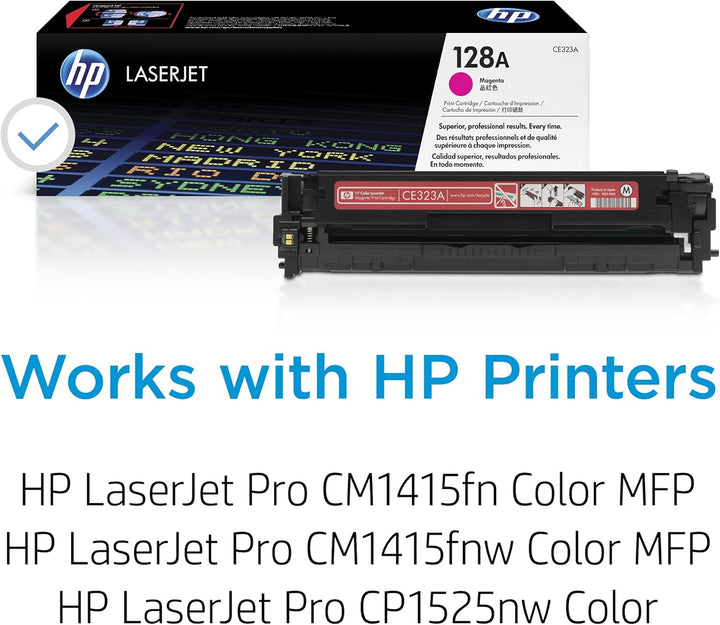 HP 128A (CE323A) Rot Original Toner für HP Laserjet Pro CP1525, HP Laserjet Pro M1415, magenta Stand