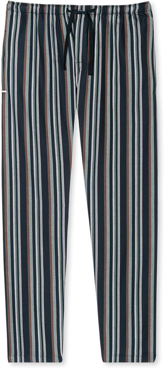 Schiesser Herren Lange Schlafhose-Webhose Organic Cotton-Mix + Relax Pyjamaunterteil 48 Multicolor 3