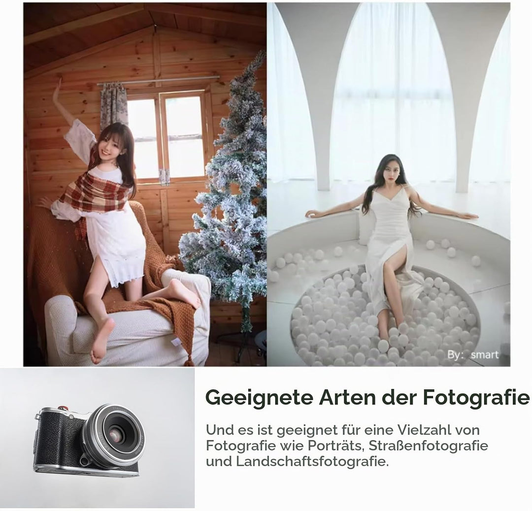 TTARTISAN AF 27mm F2.8 XF Objektiv für Fuji X Mount Kameras X-A1 X-A10 X-M1 X-T1 X-T10 X-T100 X-PR01