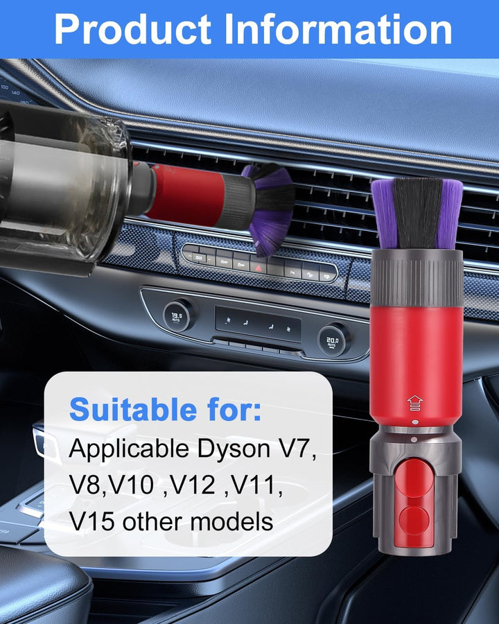 3 Rückstandsloser Staubpinsel Staubsauger Zubehör,Kratzfreie Staubbürste V15/V8/V10/V11/V12 mit Flex