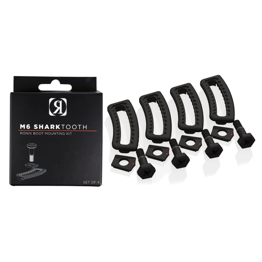RONIX M6 Shark Tooth Bindungssschrauben 2022 Black
