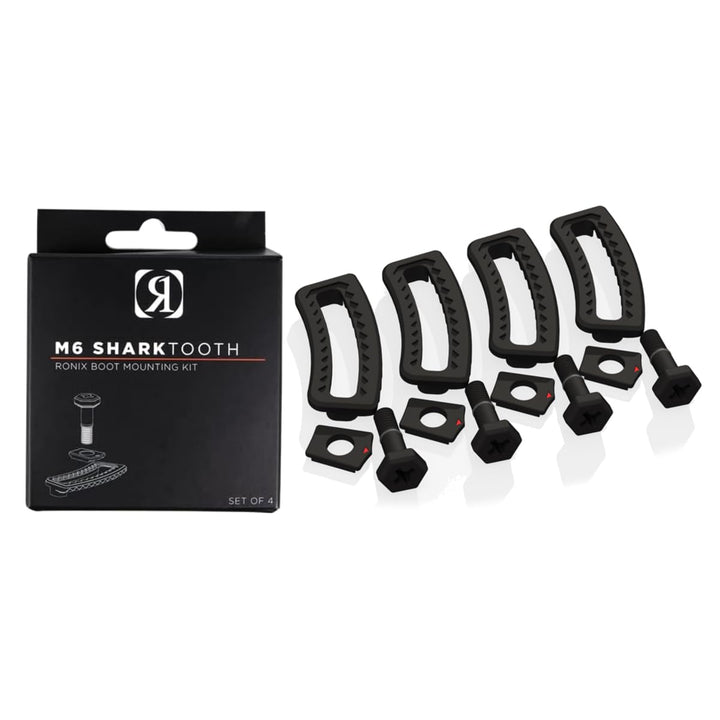 RONIX M6 Shark Tooth Bindungssschrauben 2022 Black