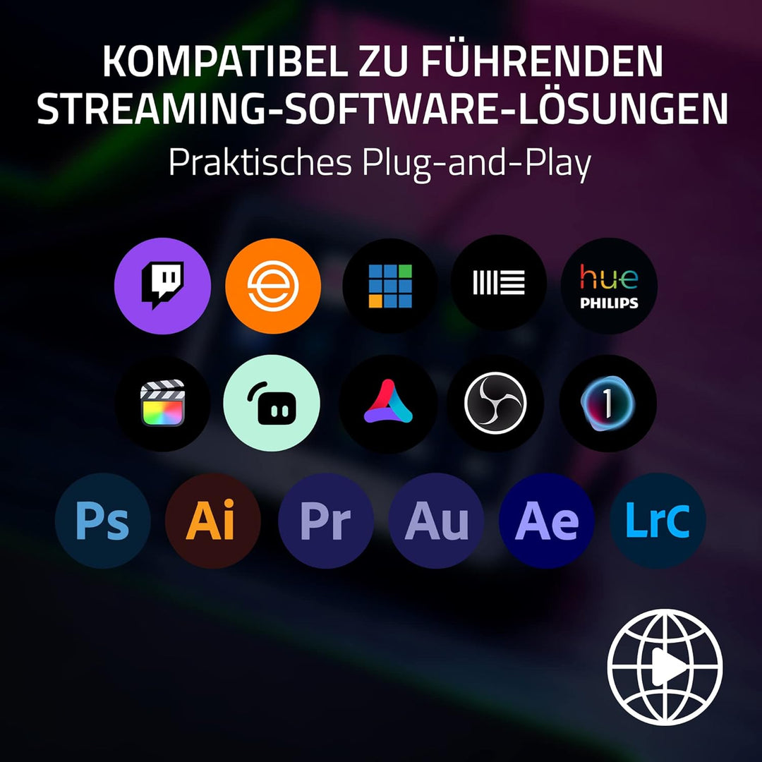 Razer Stream Controller X - All-in-One-Controller für Streaming (15 Switchblade-Tasten, Multi-Link-M