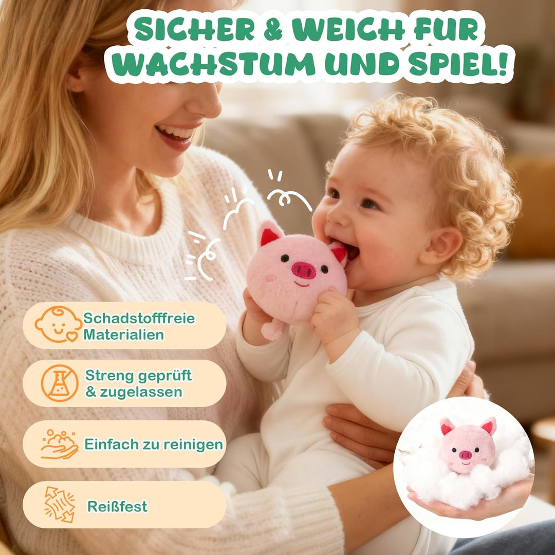 URMYWO Baby Spielzeug 6-12 Monate, Bauernhof Montessori Sensorik Spielzeug mit Bauernhoftieren, Sche