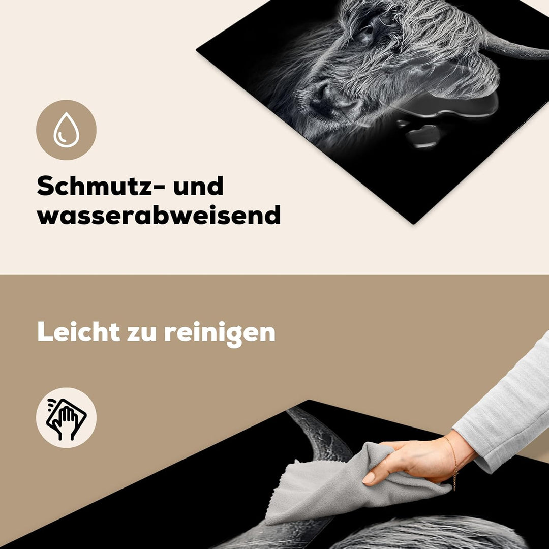 KitchenYeah© Herdabdeckplatte Einteilig Abdeckplatten Cerankochfeld Abdeckung Ceranfeld Herdplattena