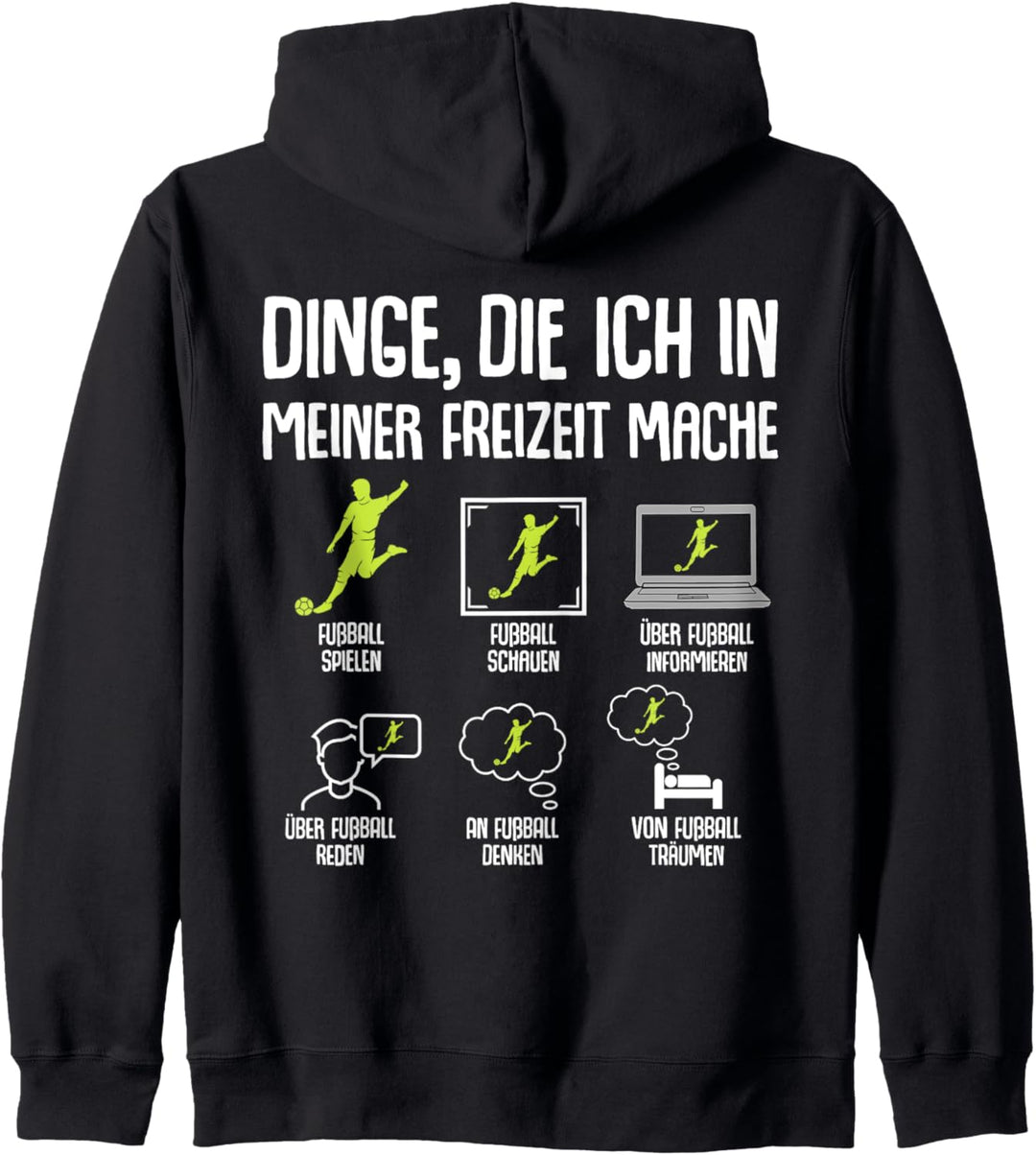 Fussball Fussballer Jungen Kinder Herren Kapuzenjacke
