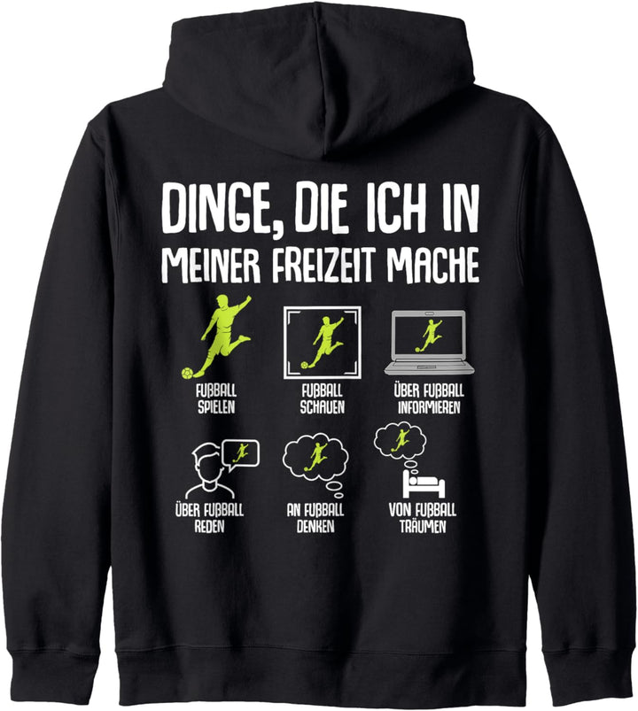 Fussball Fussballer Jungen Kinder Herren Kapuzenjacke